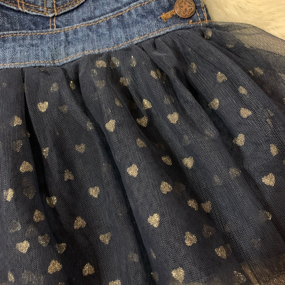 Oshkosh B’gosh Denim Overall Dress Baby Girl 6 mth - Picture 6 of 8